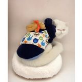 Kemique Teddy Roo Kapşonlu Kedi Sweatshirt Kedi Kıyafeti Kedi Elbisesi Kedi Giyim XL