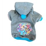 Kemique XL Gri Kitty Grey Kapşonlu Sweat By Kemique Köpek Kazağı