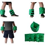 Kemsad 2 Adet El ve Ayak Fizik Tedavi, Kum Torbası (Seçilen Ağırlıkta 2 Adet) - 3 kg x 2 Adet - Yeşil