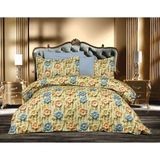 KemTeks Home Collection - Nefes %100 Pamuk 6 Parça Çift Kişilik Nevresim Takımı – Çift Renk Tasarım - 220 x 240 cm - Kahve - Mavi