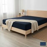Kemy Home 100X200 Tek Kişilik Penye Lastikli Çarşaf - Lacivert
