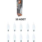Kendal Elektrik K2 KES210 LED Kıvrık Buji Ampul Beyaz Işık E14 Duy - 10’lu Paket - RGB
