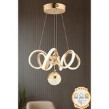 Kendal Hale Gold Modern Sarkıt Avize 3 Renk Işık Salon Mutfak Yatak Odası - Standart - Rose Gold