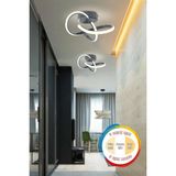 Kendal Hare Füme Modern Plafonyer Tavan Avize 3 Renk Işık Salon Mutfak Yatak Odası - Standart - Beyaz