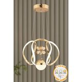 Kendal Inci Gold Modern Tekli Sarkıt Avize 3 Renk Işık Salon Mutfak Yatak Odası - Standart - Rose Gold