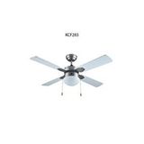 Kendal KCF-283 108 cm Çap Saten Nikel+Beyaz Avizeli Vantilatör