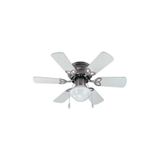 Kendal KCF278 Vanti 60 W 30 inç Ahşap Beyaz 6 Kanatlı Lambalı Avizeli İpli Tavan Vantilatörü