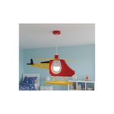 Kendal KDF001H ÇOCUK ODASI HELİKOPTER SARKIT AVİZE — RENKLİ TASARIM / E27 DUY - KIRMIZI