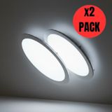 Kendal Kdl 407 Slim Led Panel 2'li Spot Gömme 24w 1920 Lümen - Beyaz-6500k Beyaz