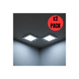 Kendal KDL 411 Slim Kare LED Panel 2'li Spot Gömme 6W 510 Lümen - Beyaz-6500K