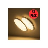 Kendal KDL400 Slim LED Panel 2'Adet Spot Gömme 6W 510 Lümen - 3000K SARI IŞIK