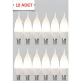 Kendal KES206 – LED’li Buji Kıvrık Ampul 5W (6500K | E14 | 12’li Paket)