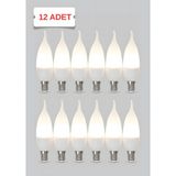 Kendal KES210 – Led’li Buji Kıvrık Ampul 7W (6500K | E14 | 12’li Paket) - 1 - 10 W - Beyaz