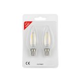 Kendal KES499 – LED Flamanlı Buji Ampul 4W (2700K | E14 | 2’li Paket)