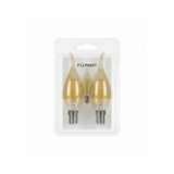 Kendal KES600 – LED Flamanlı Buji Ampul 4W (2700K | E14 | 2’li Paket)