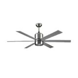 Kendal KSCF286 Vanti 60 W G9 6 Kanatlı Lambalı Avizeli Gümüş Tavan Vantilatörü