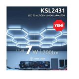 Kendal LED T5 ALTİGEN LINEAR ARMATÜR, PETEK GÖRÜNÜM