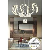 Kendal Neva Krom Modern Sarkıt Avize 3 Renk Işık Salon Mutfak Yatak Odası - Standart