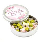 Kendi Fotoğrafınızla Anneler Günü Hediyesi Çifte Kavrulmuş Lokum (Metal Yuvarlak Kutu) 300g