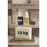 Kendi Sabununu Yap! 10 KG OpakSabun Bazı + Süt Esansı +Kahverengi Boya
