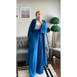kendii modamm Keten Dokulu ikili Takım Kimono Pantolon Seti – Yazlık Rahat Kesim – Büyük Beden Seçenekli
