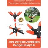 Kendiliğinden Hareketli Dönebilen Çok Yönlü Çim Bahçe Sulama Fıskiye 360 Derece Bakım Aparatı