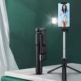 Kendiliğinden Led Işıklı Kumandalı Uzayabilen Selfie Çubuğu,Masa Üstü Tripod (5047)