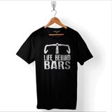 Kendim Seçtim A Life Behind Bars Cycling Ride Bike Cycle Bisiklet Baskılı Tişört Unisex T-Shirt - Siyah - 2XL