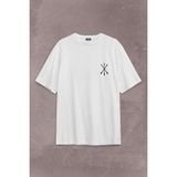 Kendim Seçtim Adige Çerkes Bayrağı Adygea Circassian Flag Sırt Ön Baskılı Oversize Tişört T-Shirt - Beyaz
