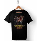 Kendim Seçtim Aerosmıth Walk Thıs Way Steven Tyler Black On Black Erkek Tişört - XL - Siyah