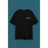 Kendim Seçtim Aldi Beni Bi Darluk Darlık Karadeniz Trabzon Of Sırt Ön Baskılı Oversize Tişört Unisex T-Shirt10 - XL - Siyah