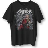 Kendim Seçtim Anthrax Thrash Metal Big Four Guitar Gitar Music Baskılı Siyah Tişört