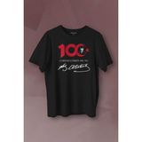 Kendim Seçtim Atatürk ve Cumhuriyetimizin 100. Yılı Özel Tasarım Baskılı Tişört Unisex T-Shirt - Siyah - 2XL