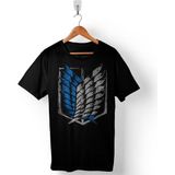 Kendim Seçtim Attack On Tıtan Tıtana Saldırı Logo Erkek Tişört - 2XL - Siyah
