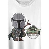 Kendim Seçtim Baby Yoda Mando Figür The Mandalorian Bebek Yoda Star Wars Baskılı Tişört T-Shirt Beyaz - XL - 63A-Beyaz