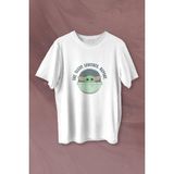 Kendim Seçtim Baby Yoda The Mandalorian Star Wars Bebek Yoda Baskılı Tişört T-Shirt Beyaz - XS - 63A-Beyaz