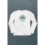 Kendim Seçtim Baby Yoda The Mandalorian Star Wars Bebek Yoda Uzun Kollu Tişört - 001-Beyaz - XL