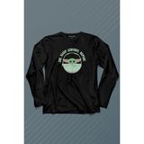 Kendim Seçtim Baby Yoda The Mandalorian Star Wars Bebek Yoda Uzun Kollu Tişört Baskılı T-Shirt - 001-Siyah - XS