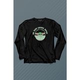 Kendim Seçtim Baby Yoda The Mandalorian Star Wars Bebek Yoda Uzun Kollu Tişört Baskılı T-Shirt - 001-Siyah