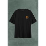 Kendim Seçtim Baller Basketball Basketbol Nba Basketçi Üçlük Sırt Ön Baskılı Oversize Tişört T-Shirt - Siyah - 2XL