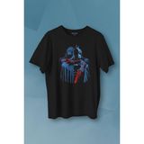 Kendim Seçtim Batman Joker Kara Şovalye Dark Knight Film Baskılı Tişört Unisex T-Shirt - 2XL - Siyah