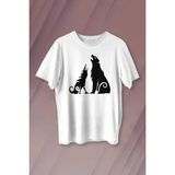 Kendim Seçtim Bear And Wolf God Of War Ragnarök Kısa Kollu Baskılı Erkek T-Shirt Unisex Tişört - XL - Beyaz
