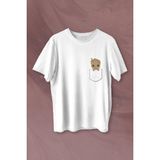Kendim Seçtim Bebek Groot Marvel Galaksinin Koruyucuları Cep Baskılı Tişört Unisex T-Shirt - Siyah
