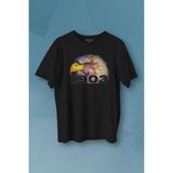 Kendim Seçtim Beşiktaş 1903 Siyah Kara Kartal Eagle Kafası Beyaz Baskılı Tişört Unisex T-Shirt10 - 2XL
