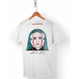 Kendim Seçtim Bıllıe Eılısh Bıllıeeılısh Ocean Eyes Erkek Tişört - XL - Beyaz