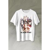 Kendim Seçtim Black Pink Kızları Jennie Rose Lisa Jisoo Baskılı Siyah Erkek T-shirt