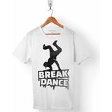 Kendim Seçtim Break Dance Hıp Hop Dans Rap Rep Breakdance Erkek Tişört - Beyaz