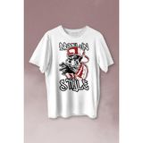 Kendim Seçtim Brooklyn Hip Hop Rap Music Grafitti Baskılı Tişört Unisex T-Shirt - XL - Beyaz