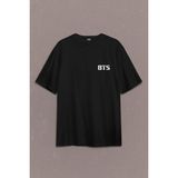 Kendim Seçtim Bts Bangtan Boys Jimin 1995 95 Jhope 94 1994 Sırt Ön Baskılı Oversize Tişört T-Shirt - Siyah