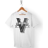 Kendim Seçtim Bts Bangtan Boys V Fıve 5 Members Logo Erkek Tişört - Beyaz - Renkli - XL
